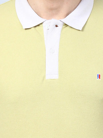Dried Moss Solid Polo Tshirt Tim Paris