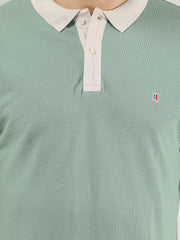 Green Solid Regular Fit T-shirt