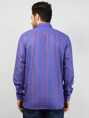 Blue Checkered Regular Fit Shirt