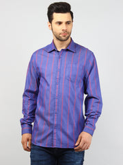 Blue Checkered Regular Fit Shirt