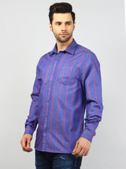 Blue Checkered Regular Fit Shirt
