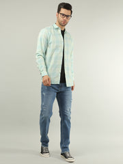 Sky Checkered Regular Fit Shirt