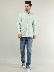 Sky Checkered Regular Fit Shirt