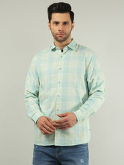 Sky Checkered Regular Fit Shirt