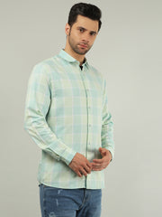 Sky Checkered Regular Fit Shirt