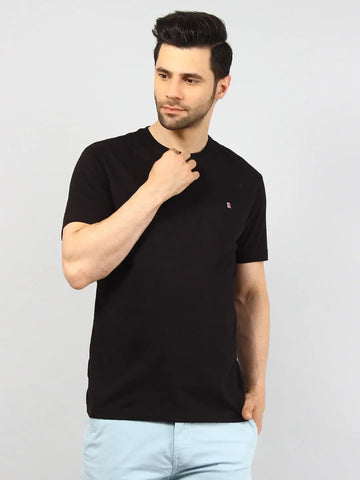 After Midnight Black Solid T-Shirt Tim Paris