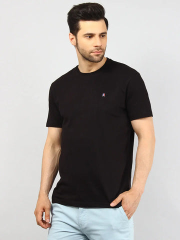 After Midnight Black Solid T-Shirt Tim Paris
