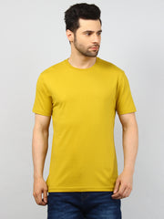 Olive Solid Regular Fit T-shirt