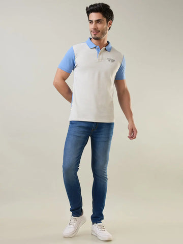 Robbia Blue Cut & Sew T-Shirt Tim Paris