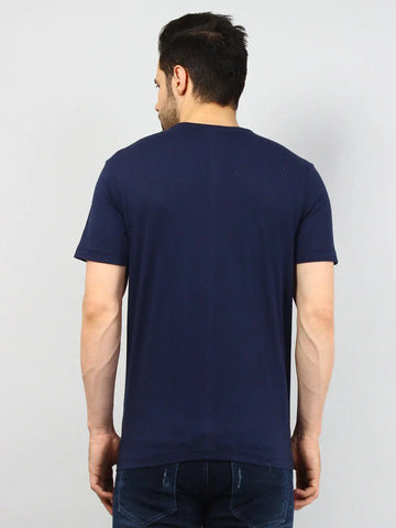 Off Grid Navy Printed T-Shirt Tim Paris