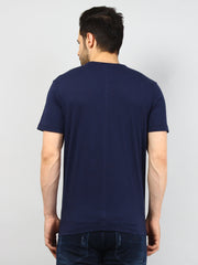 Off Grid Navy Printed T-Shirt