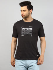 Traverse Black Graphic Print T-Shirt