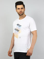 White Rest Less Printed T-Shirt