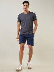 Black Oyester Solid T-Shirt