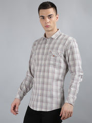 Ash Grey Classic Checks Shirt