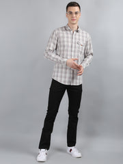 Ash Grey Classic Checks Shirt