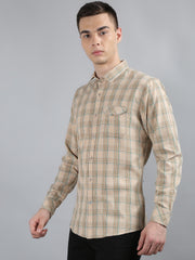 Beige Classic Checks Shirt