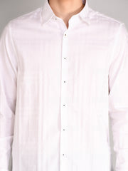 White Striped Regular Fit Shirt