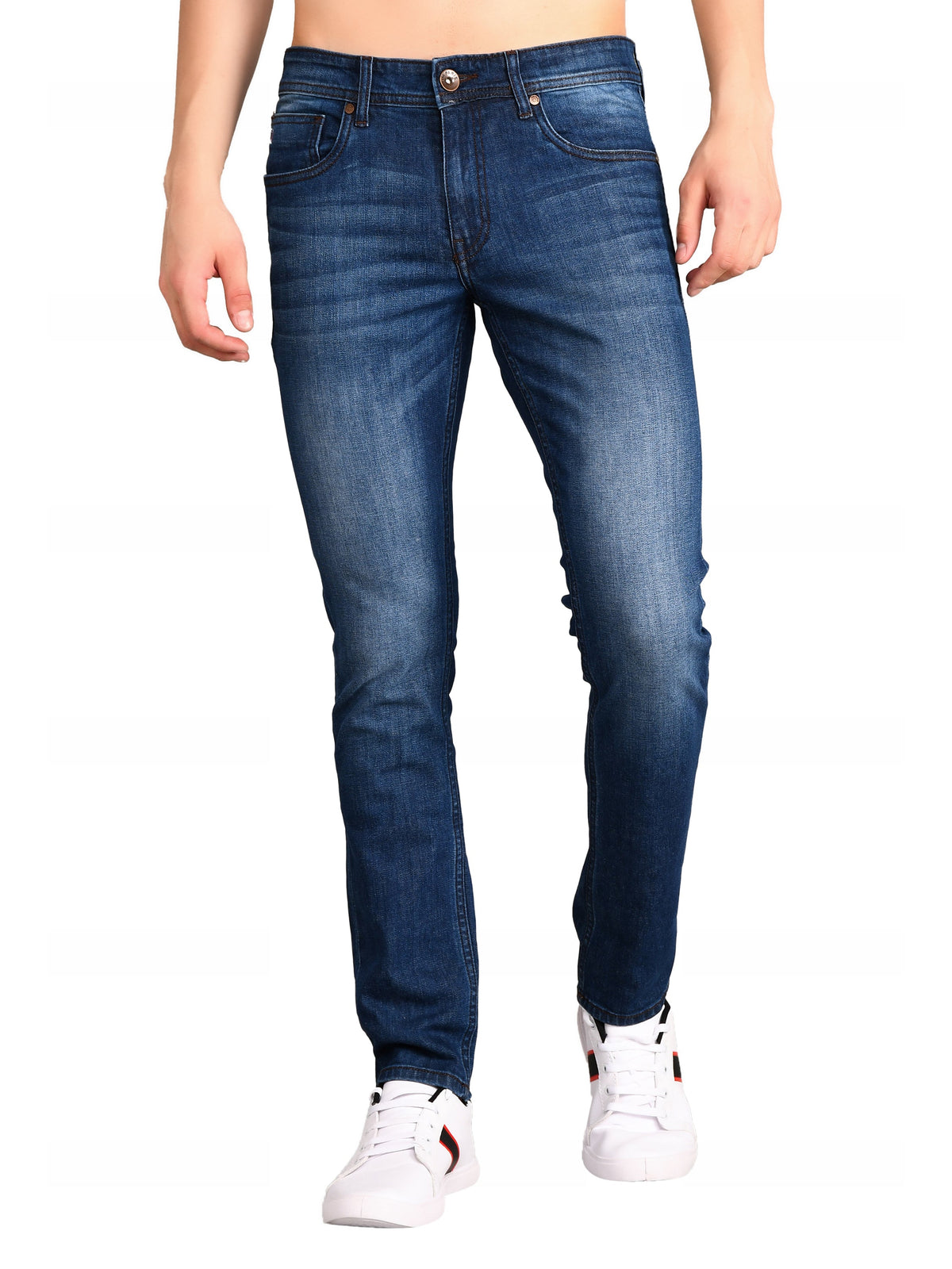 Medium Indigo Ferdinand Slim Tapered Fit Jeans