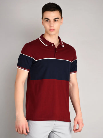 Maroon Polo Tees Tim Paris