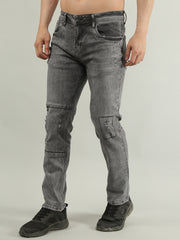 Solid Grey Denim Jeans (FERDINAND)