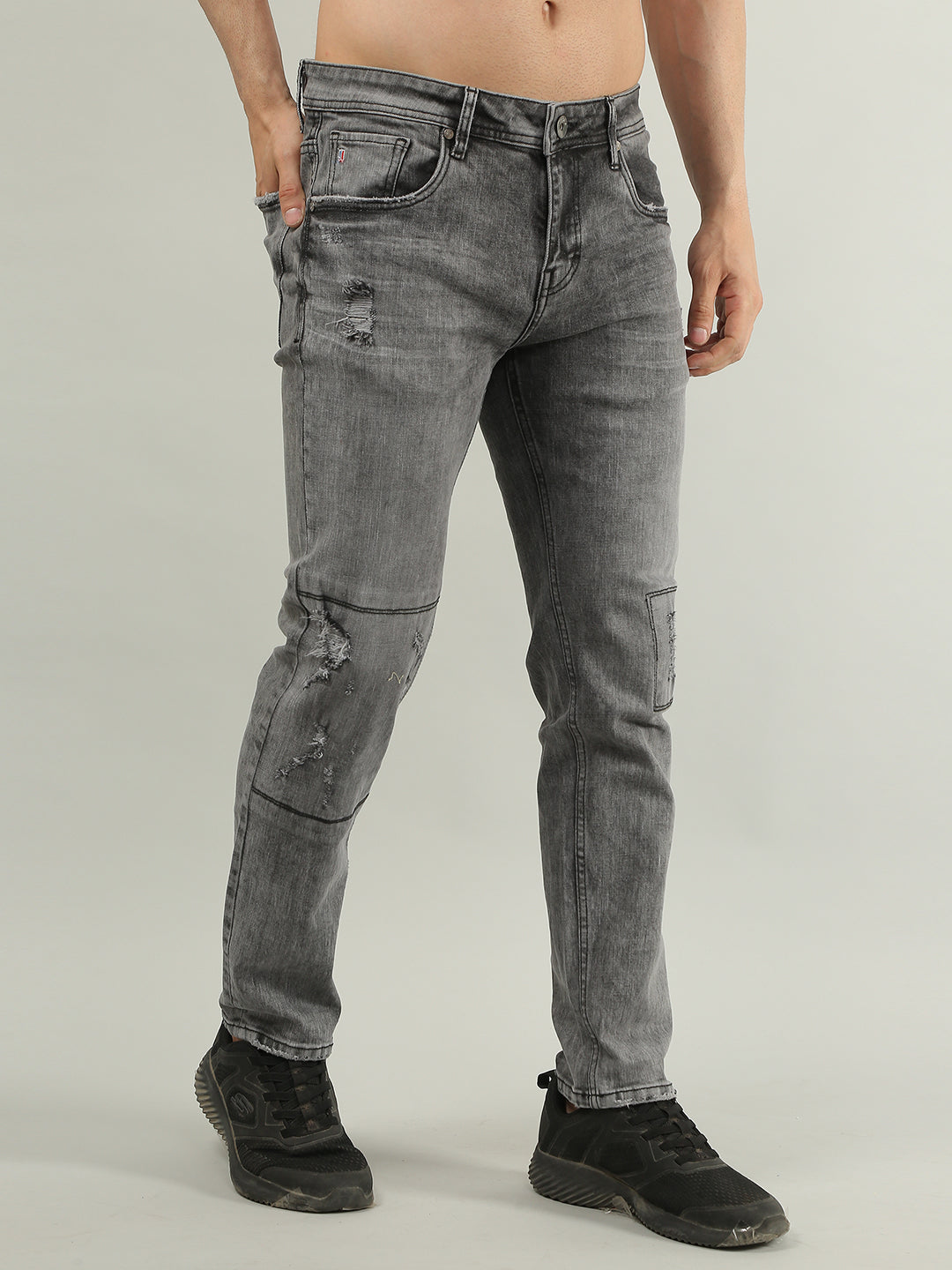 Grey Ferdinand Slim Tapered Fit Jeans