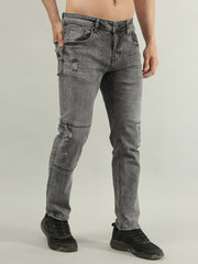 Solid Grey Denim Jeans (FERDINAND)