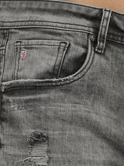 Solid Grey Denim Jeans (FERDINAND)