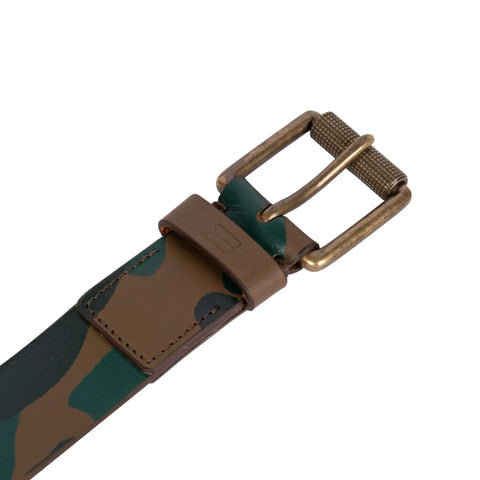 Genuine Brown & Green Leather Belt for men Tim Paris