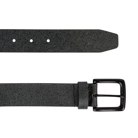 Grey Textured Leather Belt for men Tim Paris