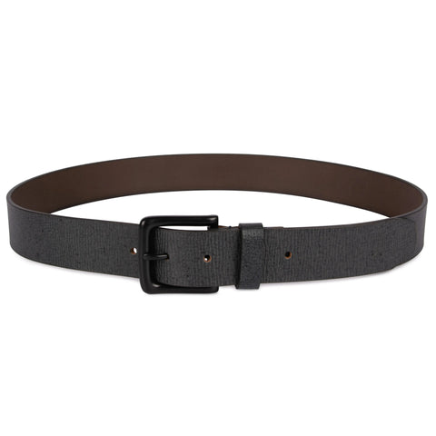 Grey Textured Leather Belt for men Tim Paris