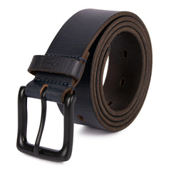 Genuine Solid Brown Leather Belt for men