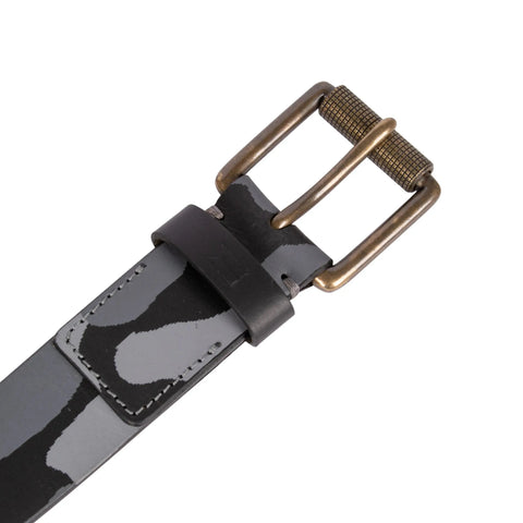 Genuine Black & Grey Leather Belt for men Tim Paris