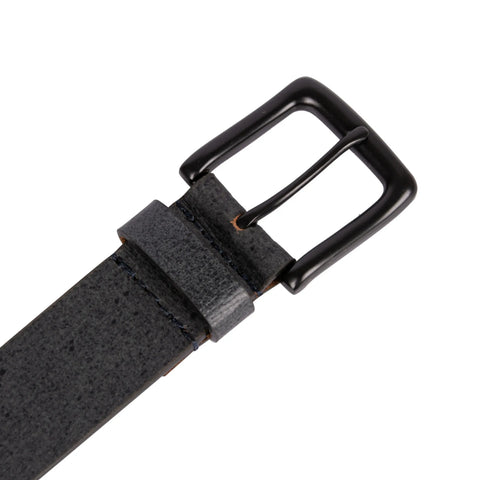 Genuine Black Textured Leather Belt for men Tim Paris