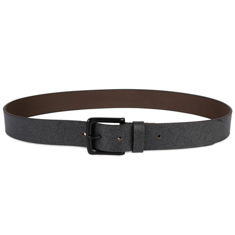 Genuine Black Textured Leather Belt for men Tim Paris