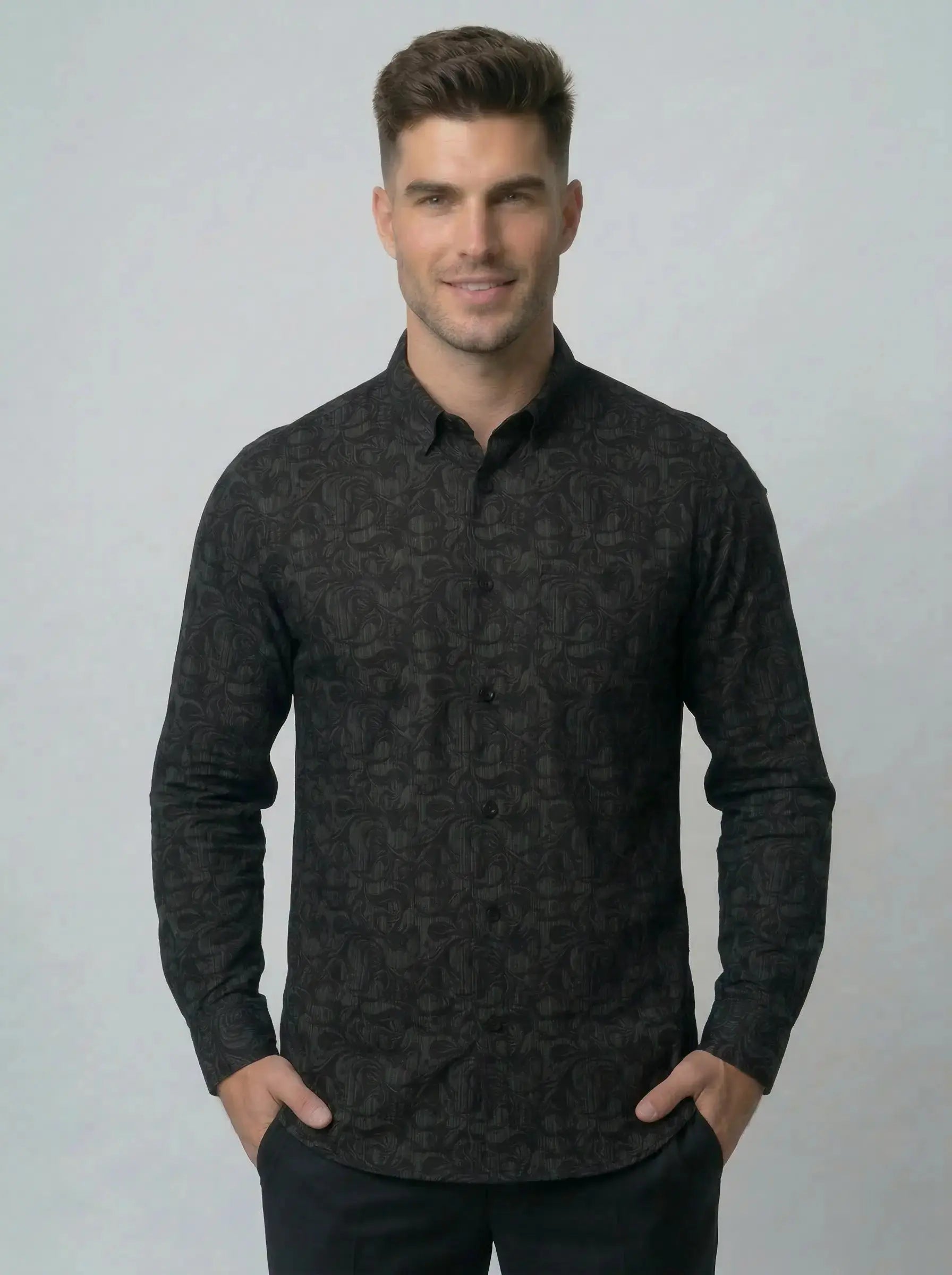 GREEN PRINT SHIRT Tim Paris
