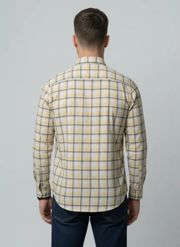 YELLOW CHECKS SHIRT Tim Paris
