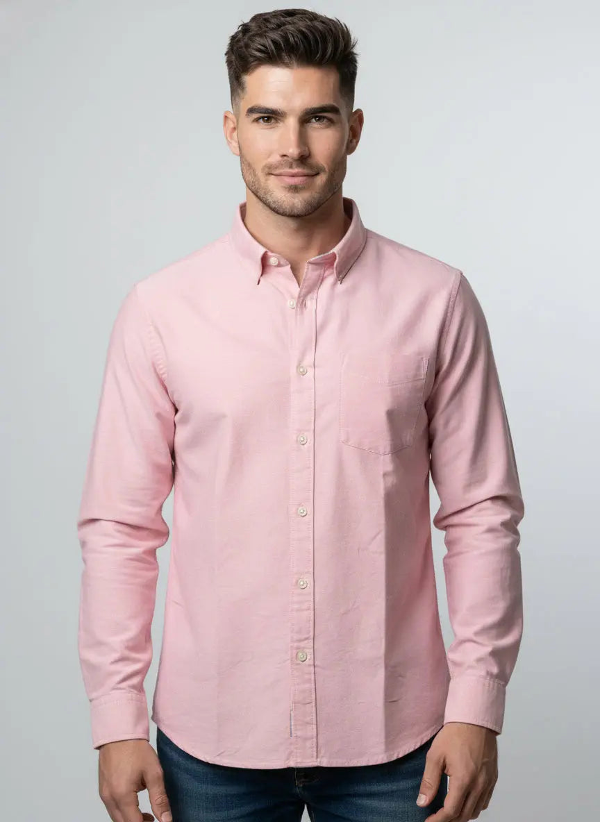 RED SOLID SHIRT Tim Paris