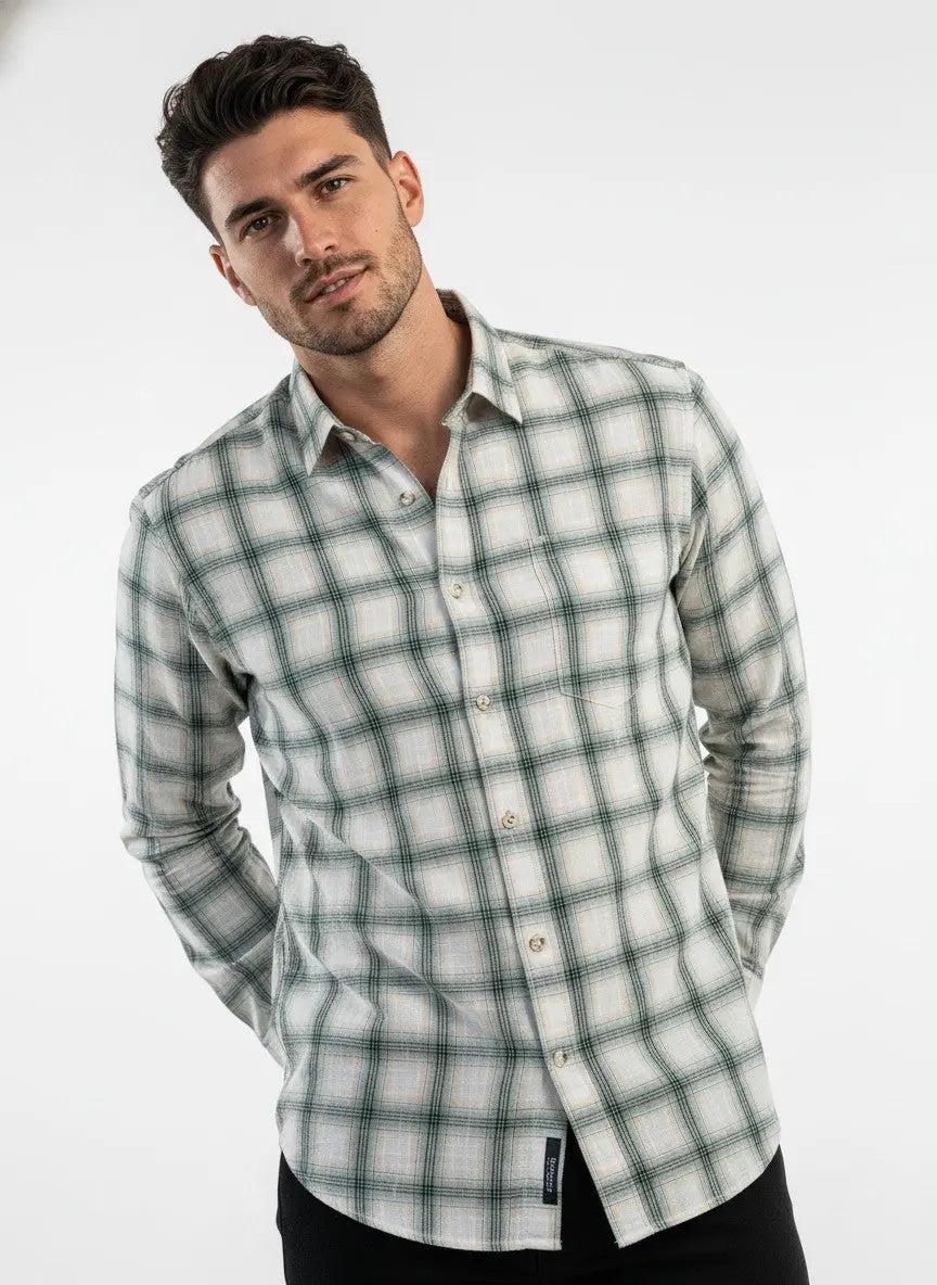 TEAL CHECKS SHIRT Tim Paris