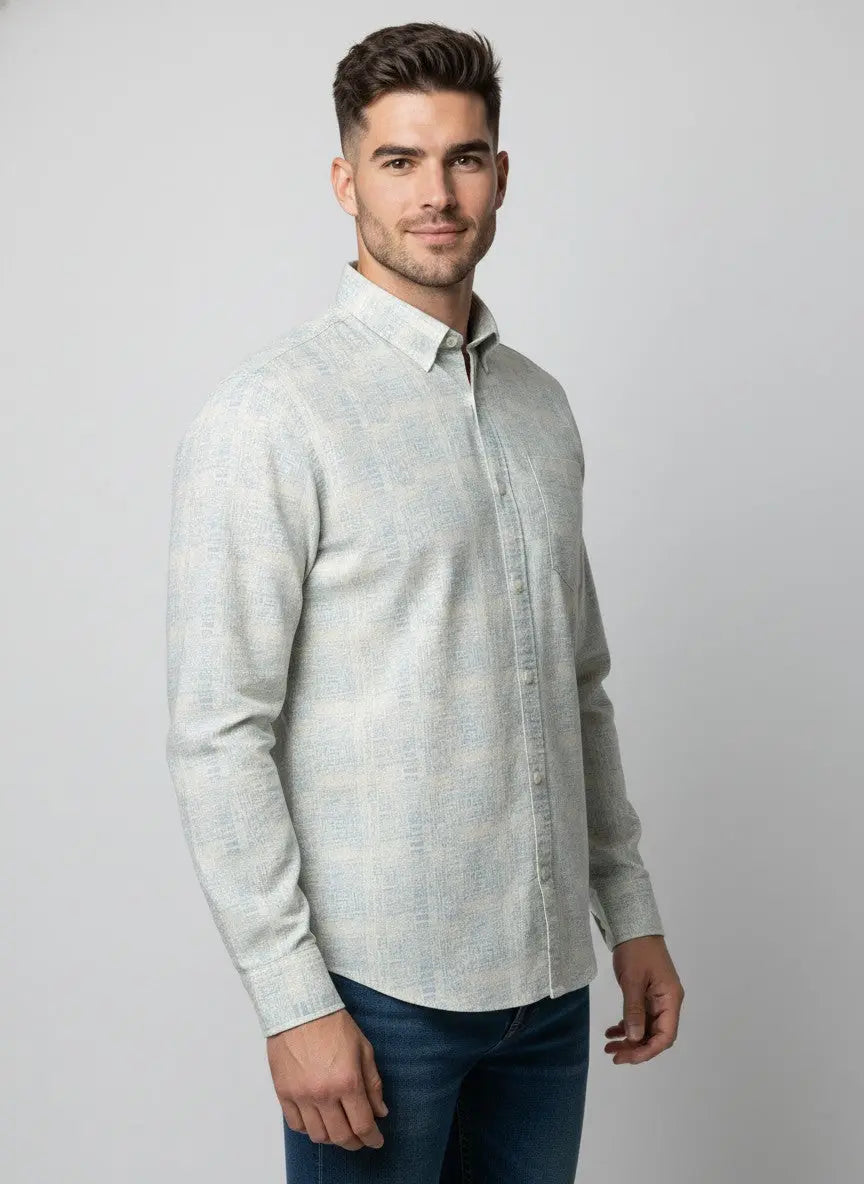 BLUE PRINT SHIRT Tim Paris