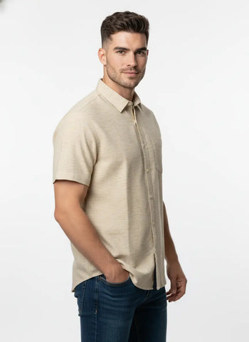 NATURAL SOLID PLAIN SHIRT Tim Paris
