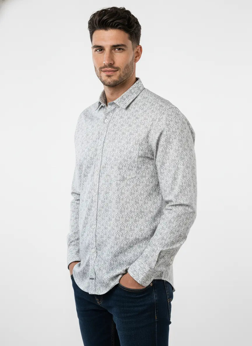 Blue Print Shirt Tim Paris