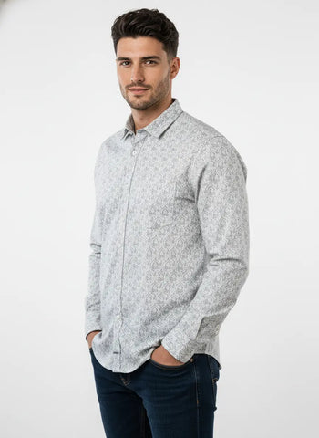 Blue Print Shirt Tim Paris