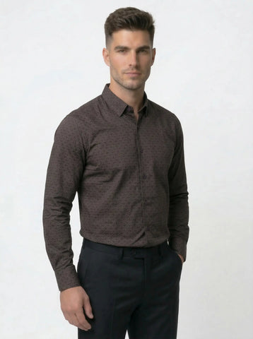 PURPLE PRINT SHIRT Tim Paris