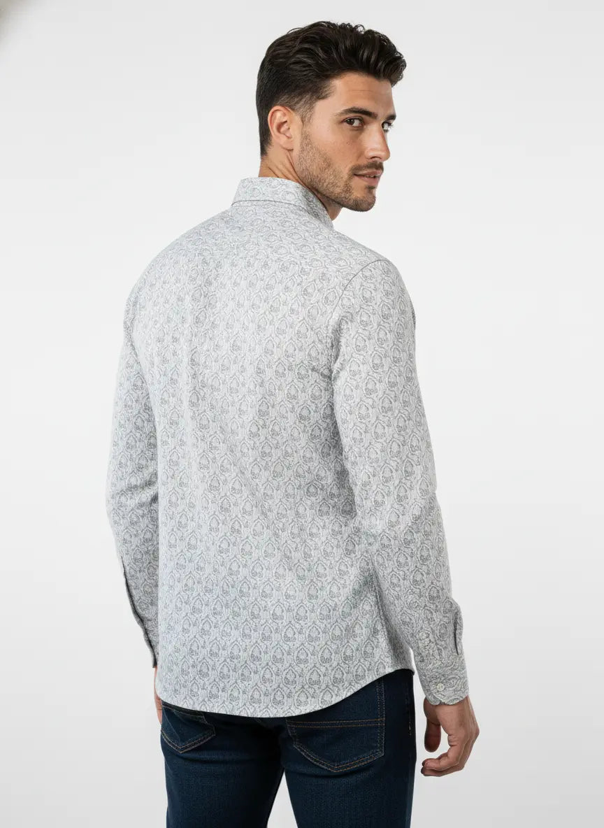 Blue Print Shirt Tim Paris