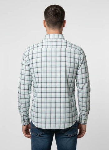 TEAL CHECKS SHIRT Tim Paris