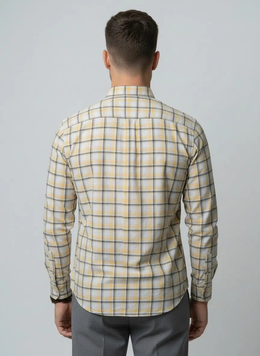 YELLOW CHECKS SHIRT Tim Paris