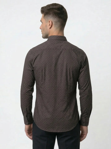PURPLE PRINT SHIRT Tim Paris