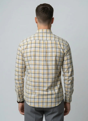YELLOW CHECKS SHIRT Tim Paris