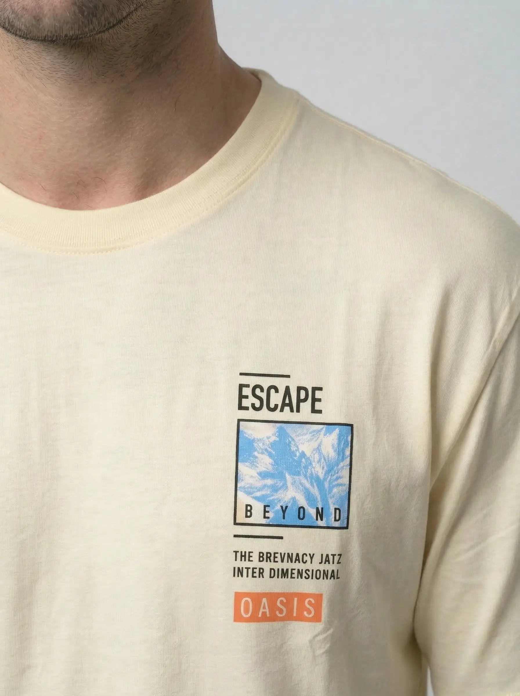 EGRET ROUND NECK PRINT T-SHIRT Tim Paris